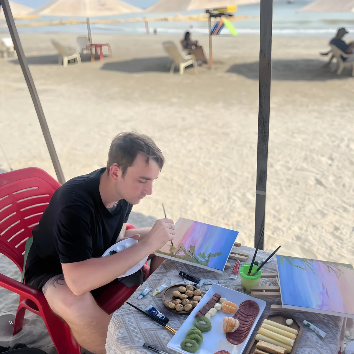 Arte y Brunch frente a la playa
