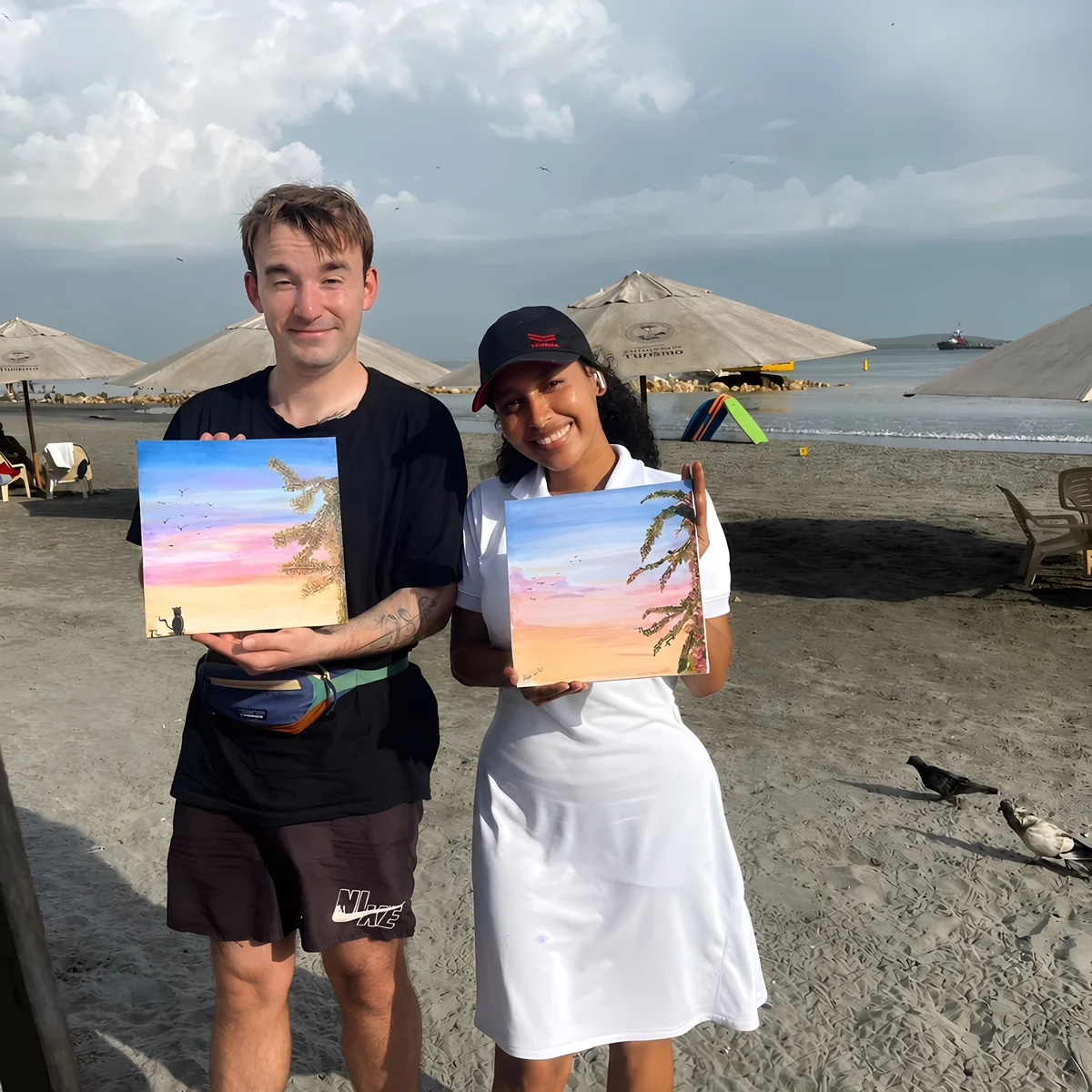 Arte y Brunch frente a la playa