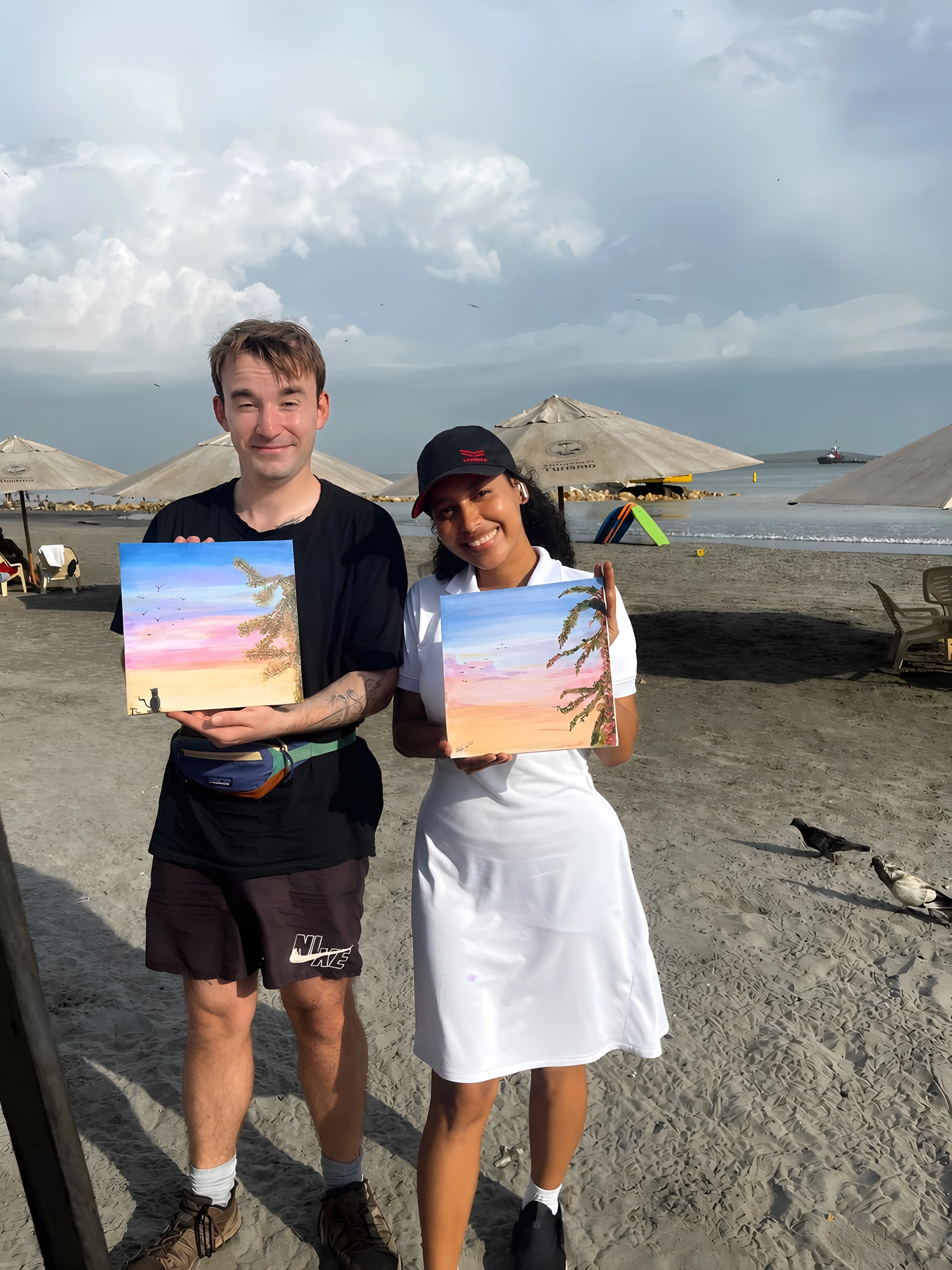 Arte y Brunch frente a la playa
